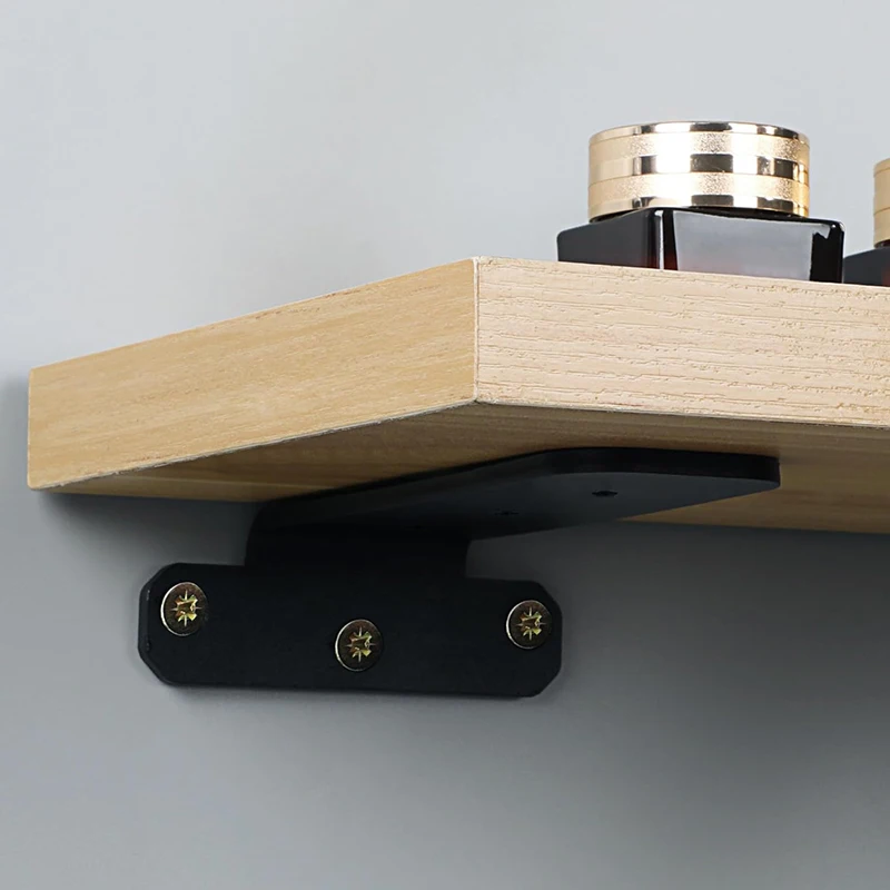 Invisible triangular bracket wall mounted thick layer board bracket wall mounted object rack suspended suspended bracket
