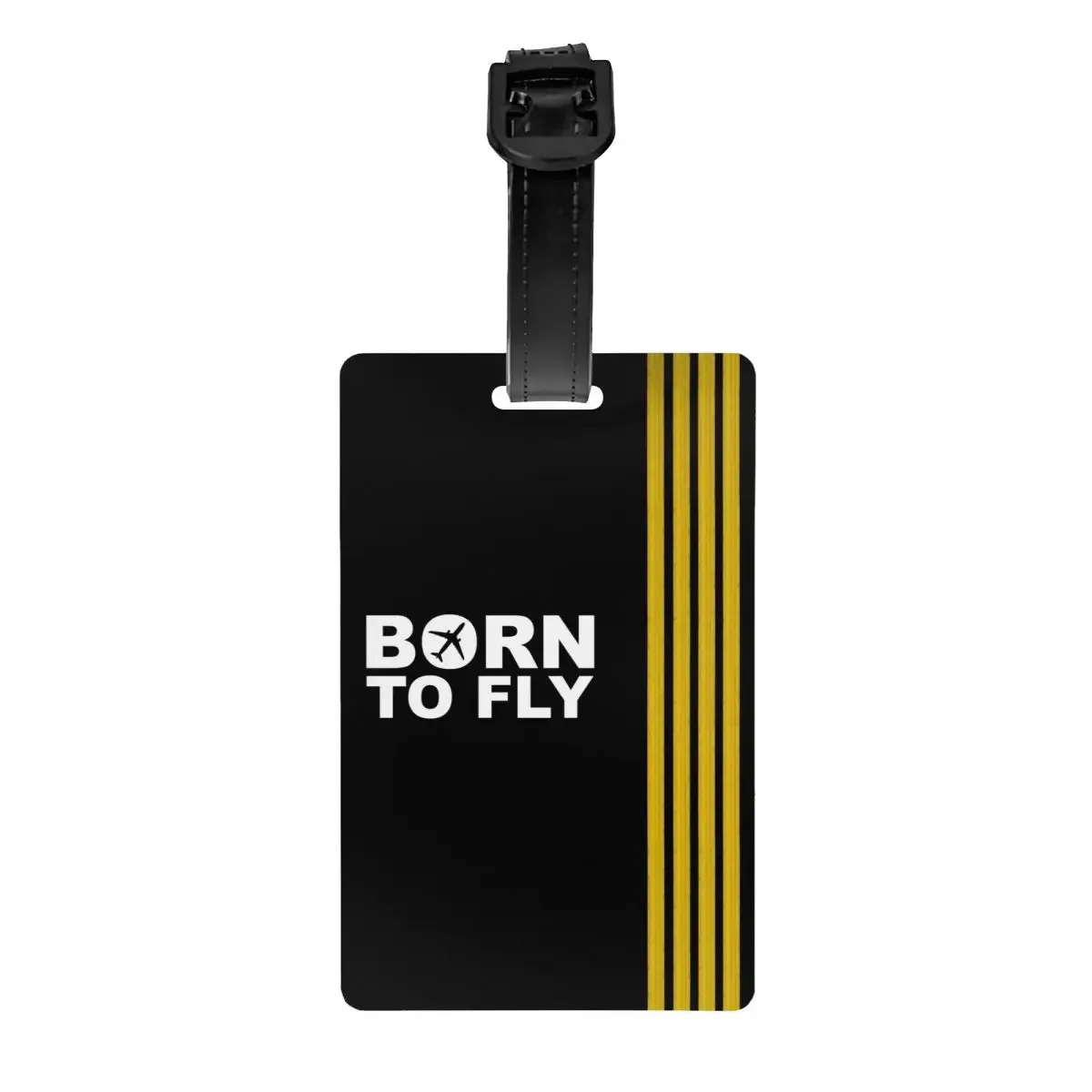 

Fly Captain Stripes Flight Pilot Luggage Tag Privacy Protection Aviation Airplane Baggage Tags Travel Bag Labels Suitcase