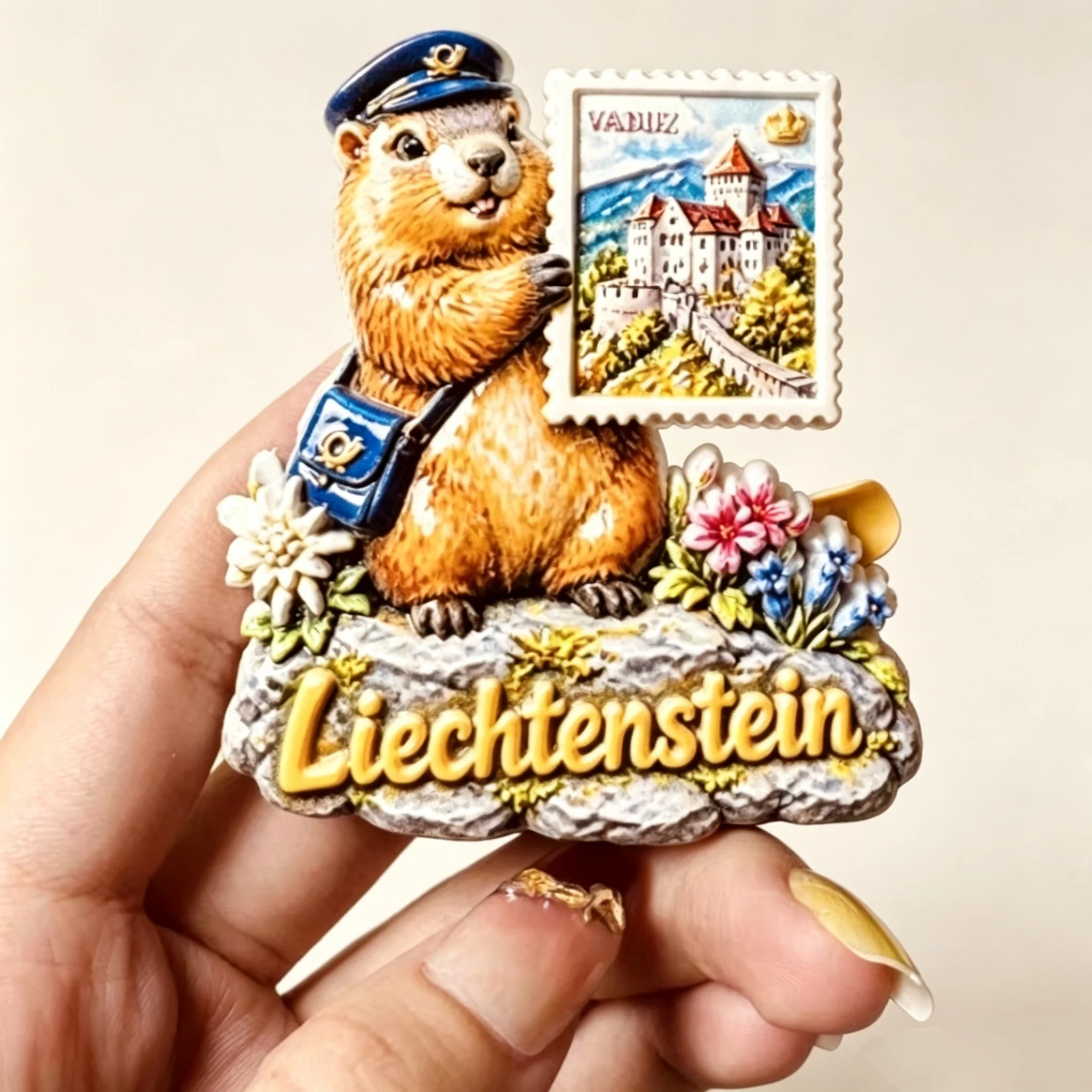 Europe Liechtenstein  3D Fridge Magnets Tourism Souvenir Refrigerator Magnets Sticker