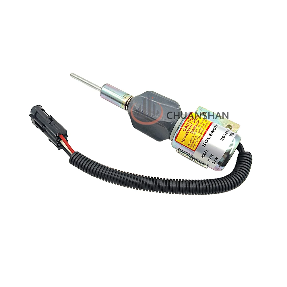 3932530 Construction Machinery Part For  R220-5R210-3 Cummins Flameout Solenoid Valve Switch 24V 3932530