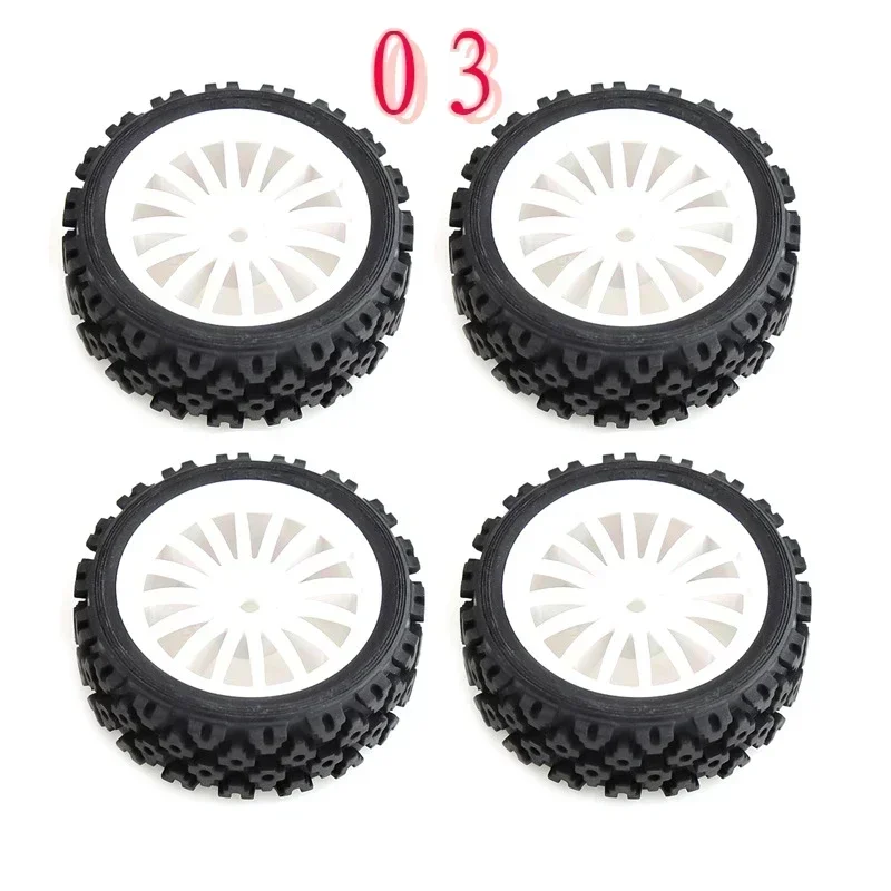 4 pezzi di gomma pneumatico ruota per Tamiya XV-01 XV01 TA06 TT-01 TT-02 PTG-2 1/10 RC auto aggiornamenti parti accessori