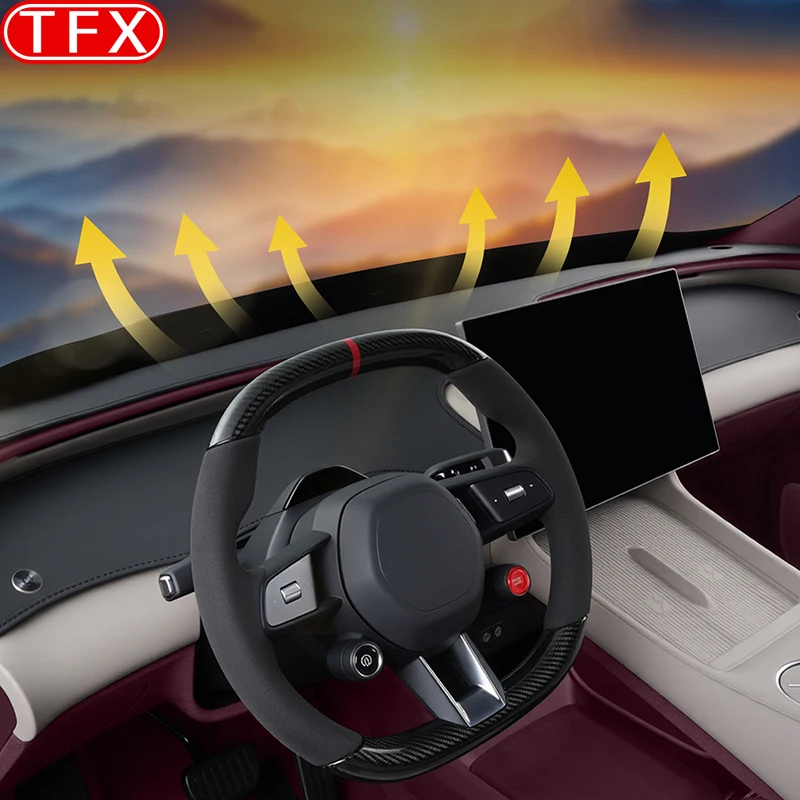 

Для Xiaomi YU7 2025 2026 автомобильный Стайлинг Dashmat кожаный чехол для приборной панели солнцезащитный козырек на приборную панель ковер автоаксессуары