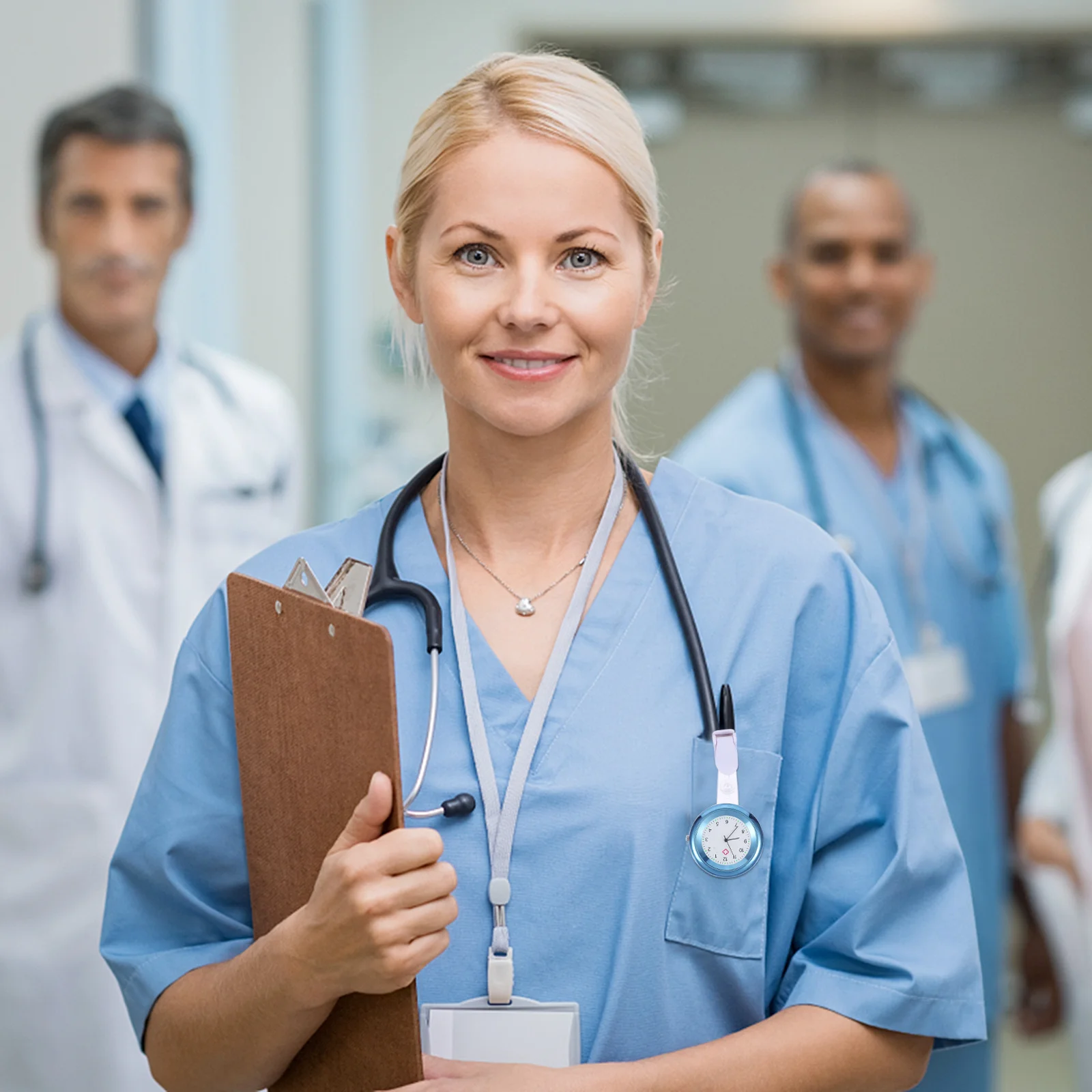 Durable Nurse Fob Watch Fashionable Medical Pocket Watch Easy to Wear Practical Gift for Nurses Doctors Long-Lasting Design