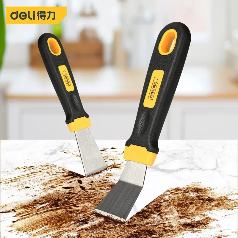 

1/2 Pcs Straight / Curved Blade Oil Spatulas Knife Set Multifunctional Kitchen Cleaning Hand Tool Stainless Steel Cleaner Knives