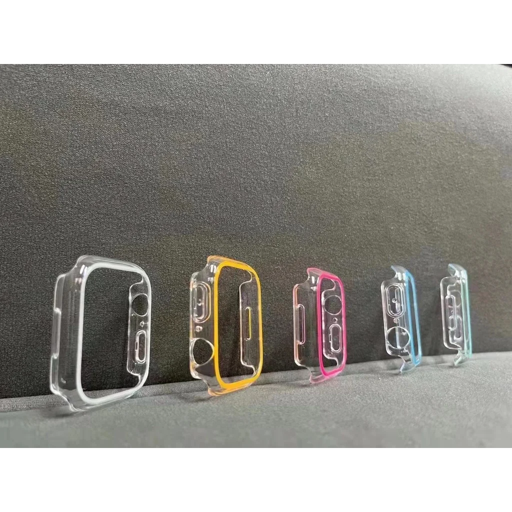 

Luminous Case For iWatch Series 7 6 SE 5 4 3 Transparent Protective Bumper 40mm 44mm 41mm 45mm 42mm 38mm Watch Cover