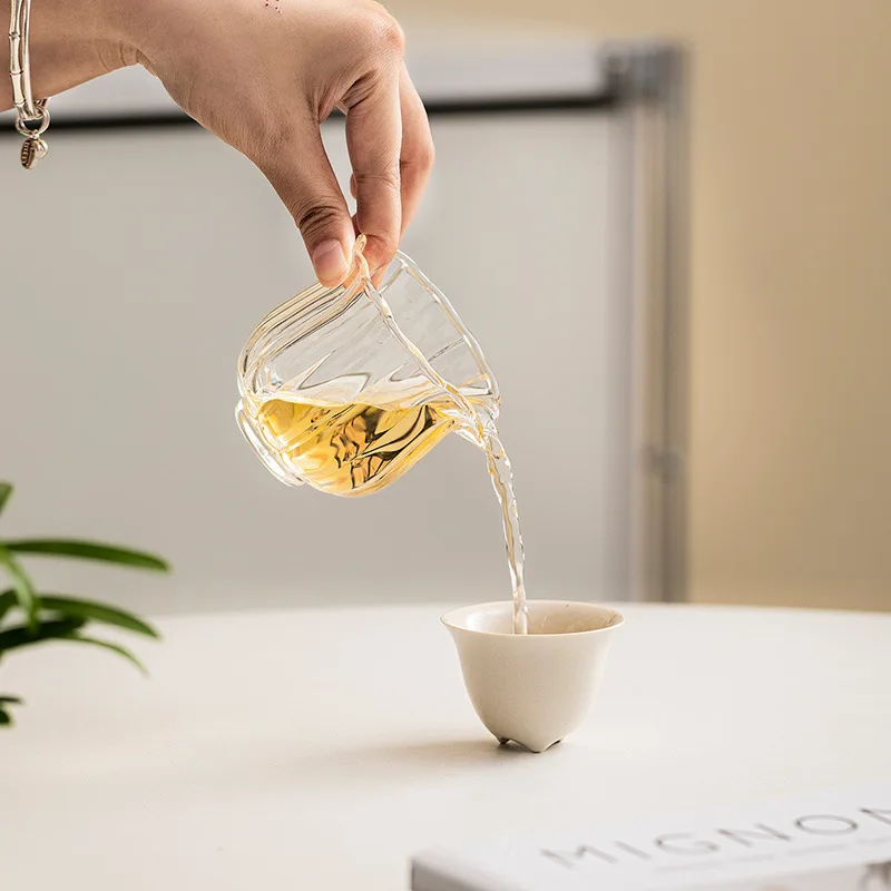 Linghua Glass Gongdao Cup High Borosilicate Heat-Resistant Tea Divider Even Household Gong Dao BeiAccessories Single Tea Sea