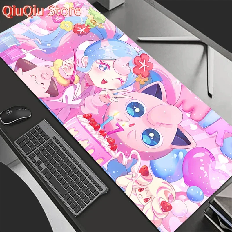 

Mouse Pad P-Pokemons Jigglypuff Anime Pad Mouse HD Print Computer Gamer Locking Edge Mousepad Keyboard PC Mice Mats Pad for csgo