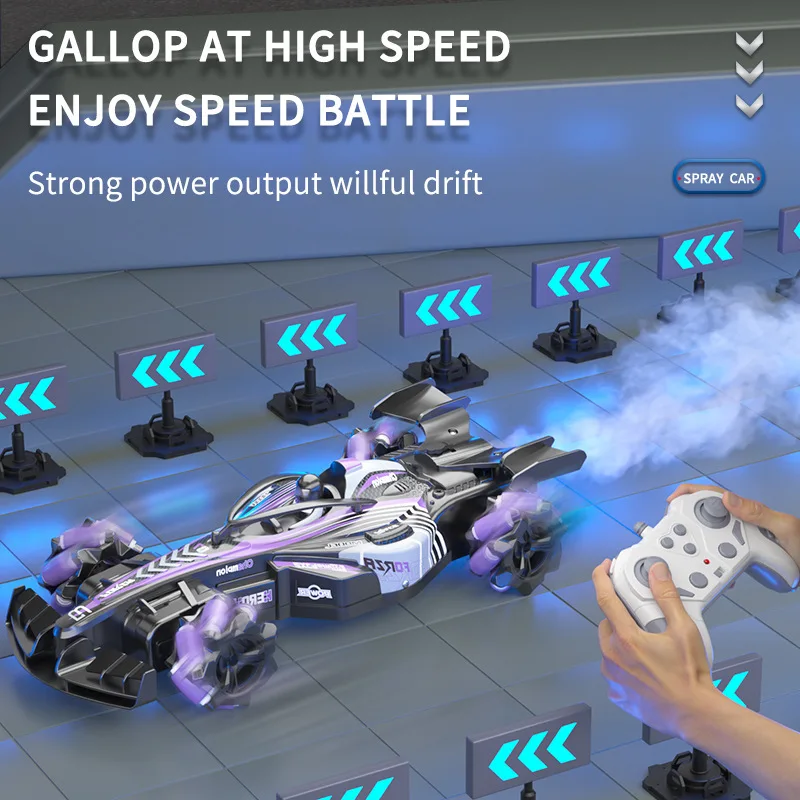 

Гоночный автомобиль с дистанционным управлением — 4WD, спрей и дрифт, игрушка с дистанционным управлением 2,4G для мальчиков