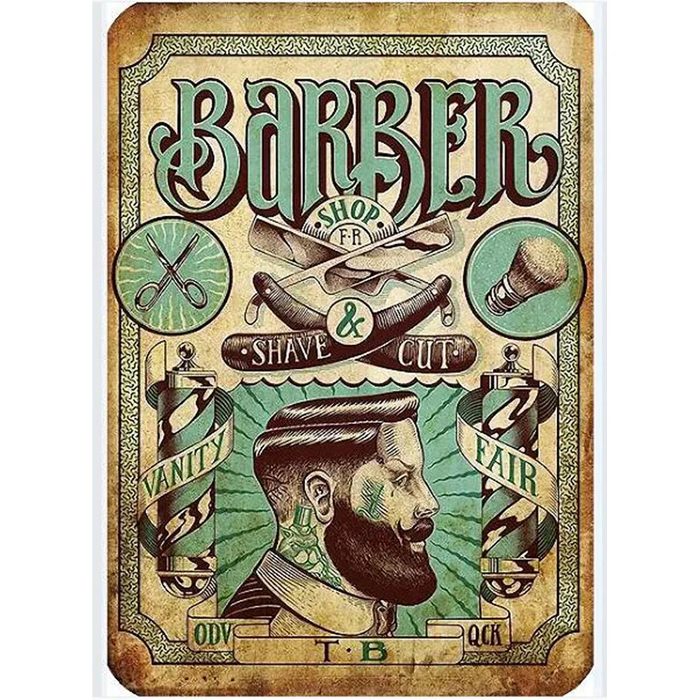 2X3FT 2x3ft 90x150cm BARBER SHOP Flag Wall Decoration SHAVE CUT WITH CUSTOM Retro BANNER