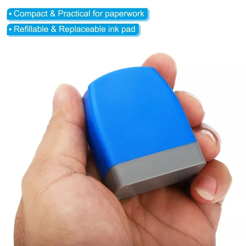 1/2 قطعة ختم الحبر المالي الذاتي المدفوع بالحبر الذاتي مكتب رسالة الأعمال ختم نمط مع علامات وثيقة الحبر الأحمر #5