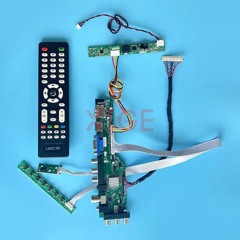 

LCD Driver Board Fit HM215WU1 HR215WU1 HT215F01 MV215FHM Display 1920*1080 AV+USB+DHMI+VGA 30-Pin LVDS 21.5" Kit DIY Digital DVB