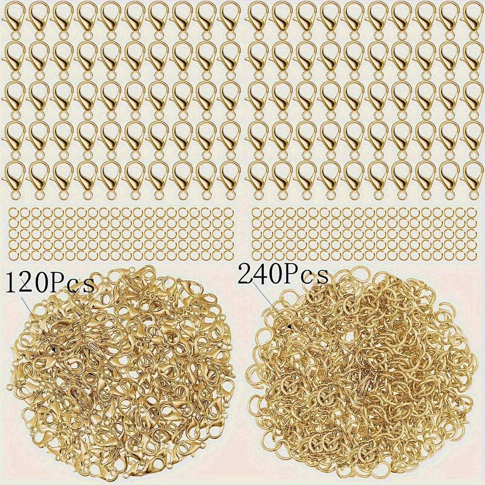 360pcs Best-selling Jewelry Making Additions Set Suitable Key Ring Pendant Beading Jewelry Supplies Chain Ornaments Pendants