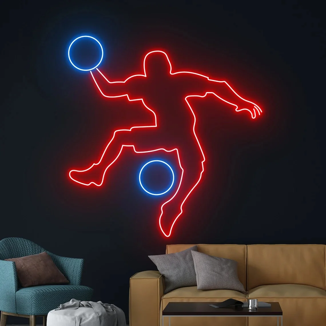 Dodgeball Neon Sign Sport Room Wall Art Decor Neon Sign