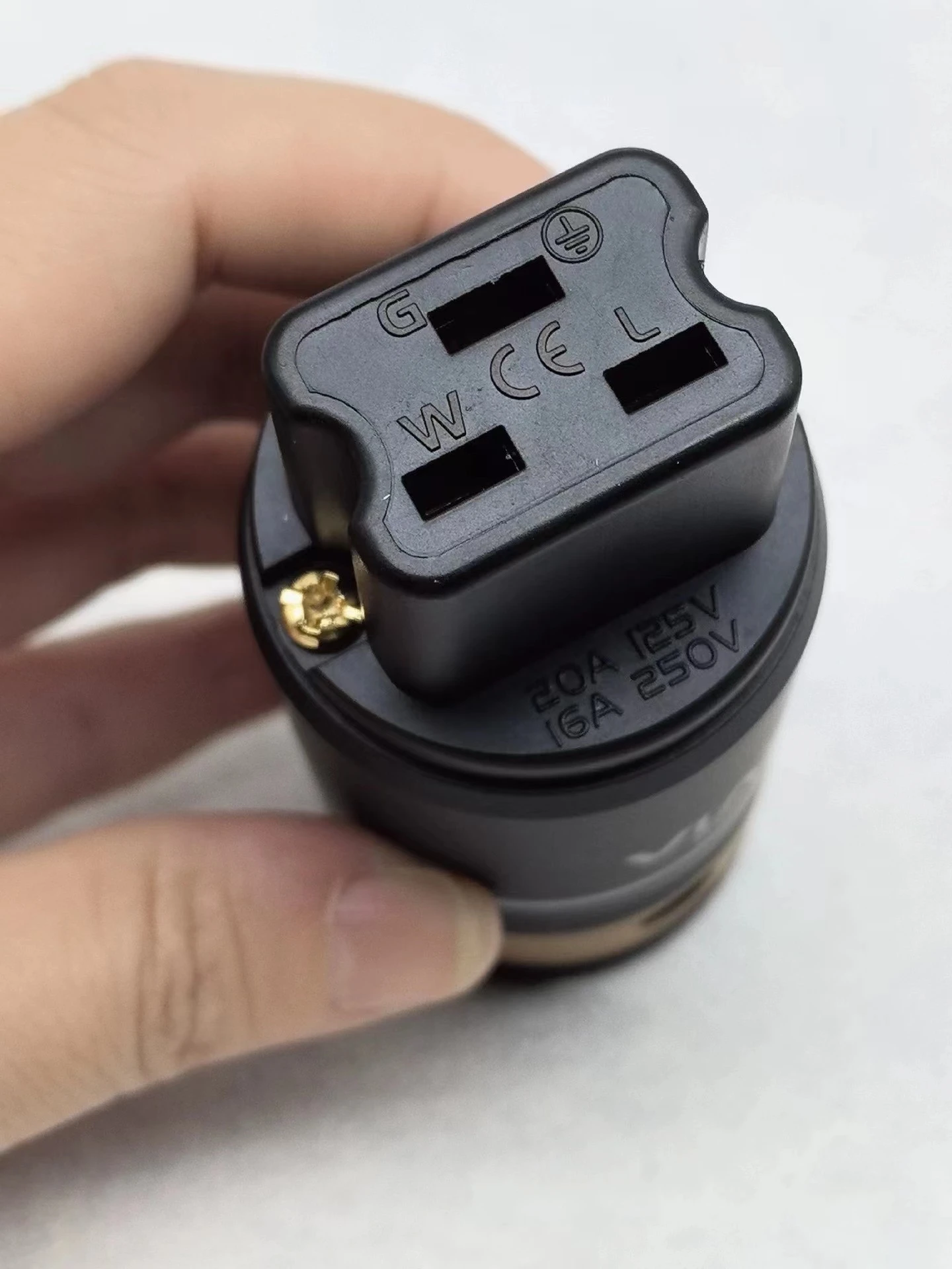 Cobre puro banhado a ouro Plug Power EUA, Fever Amplificador de Áudio, 20A Cauda Plug, Fever Cord, Alemão Viadue T6s, T6s