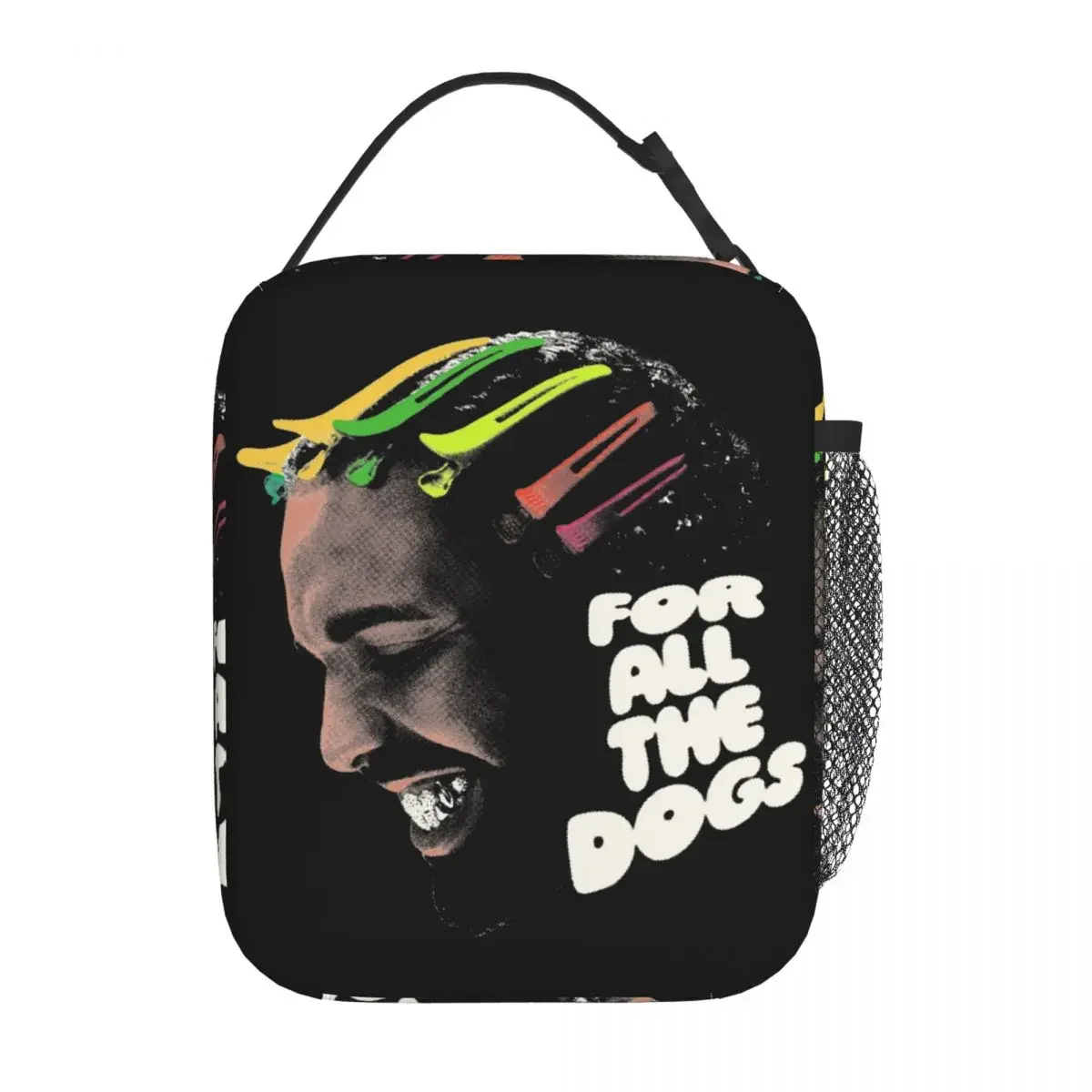 For All The Dogs Drakes Head Rapper Insulated Lunch Bag Food Container Bags Portable Thermal Cooler Bento Box For Travel