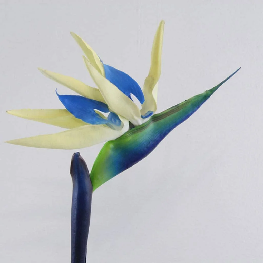 Flor Artificial pájaro del paraíso, flor Artificial pájaro del paraíso planta falsa seda Strelitzia Reginae decoración del hogar 1 Uds
