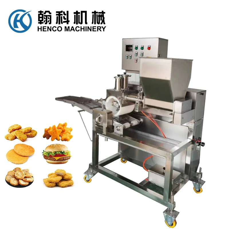 Automatic Burger and Meatball Patty Forming Machine Nuggets Making Machine Processing Line