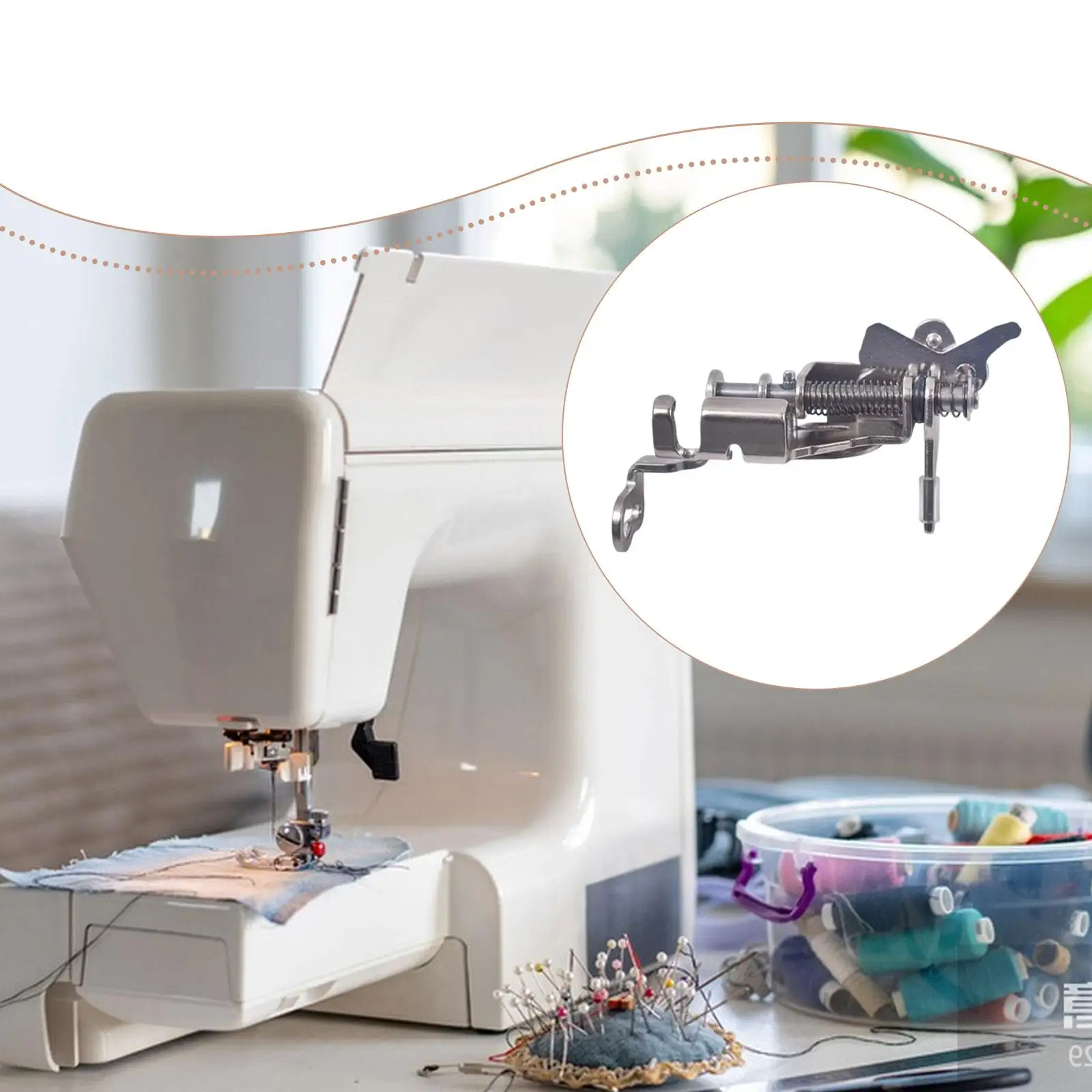

Embroidery Foot Sewing Machine Attachment Domestic Industrial Presser Foot Supplies for Brother PE770