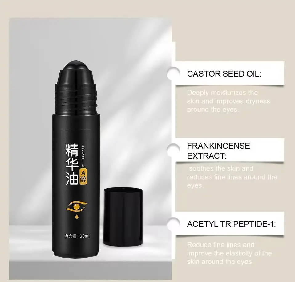 2pcs Firming Eye Roll-on Essential Oil Removal Dark Circles Wrinkle Lifting Repairing Eye Skin Moisturizing Hydrating Eye Care