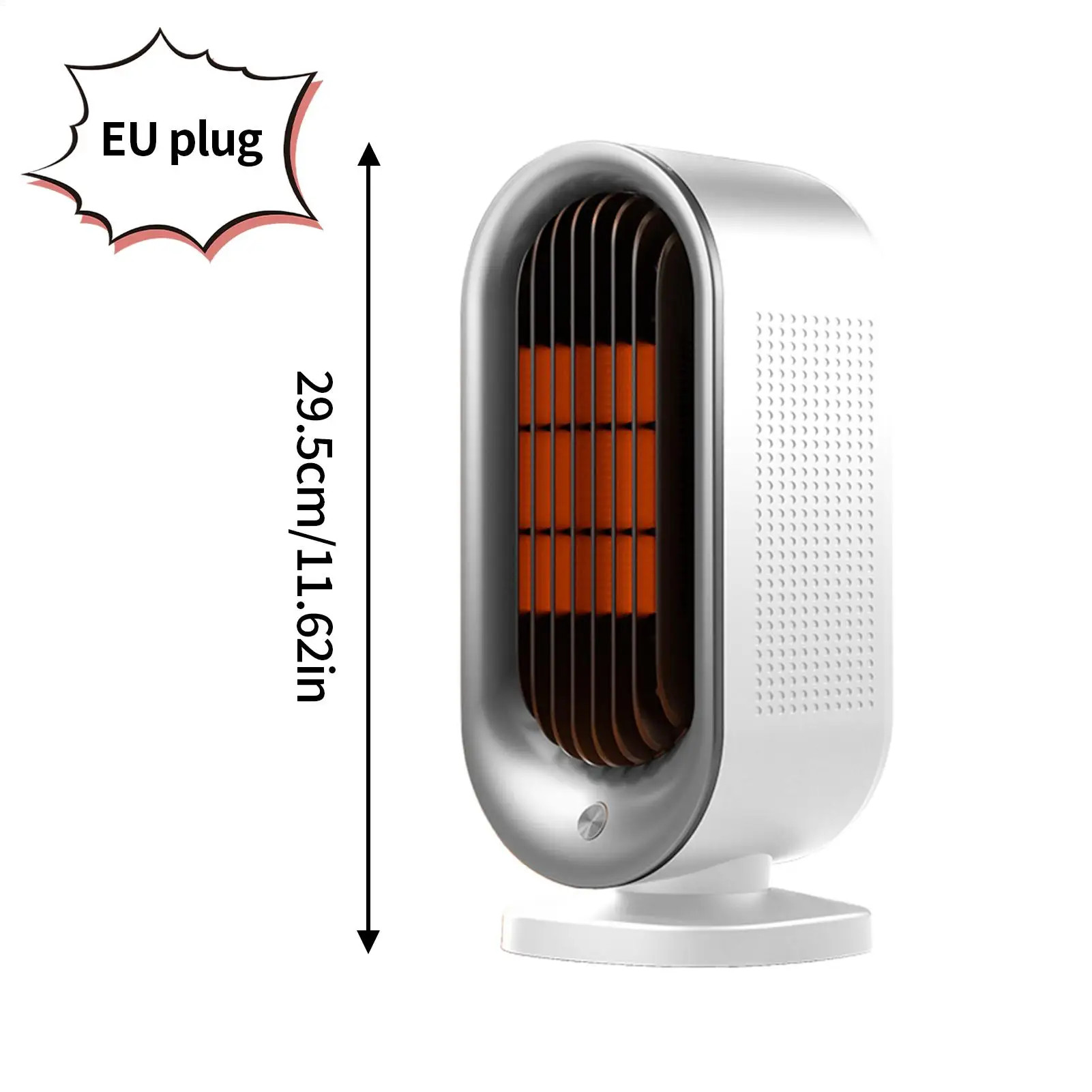 Space Heaters Adjustable Height Quiet Overheat Protection Safe Portable Heater Fan For Indoor Room Bedroom Bathroom Garage
