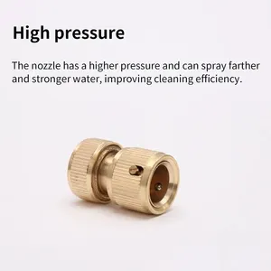High pressure car washer adapter, 4-Way quick connector, fast coupling joints, garden irrigation accessories 8 Main Sales Adapter High pressure hose - №4