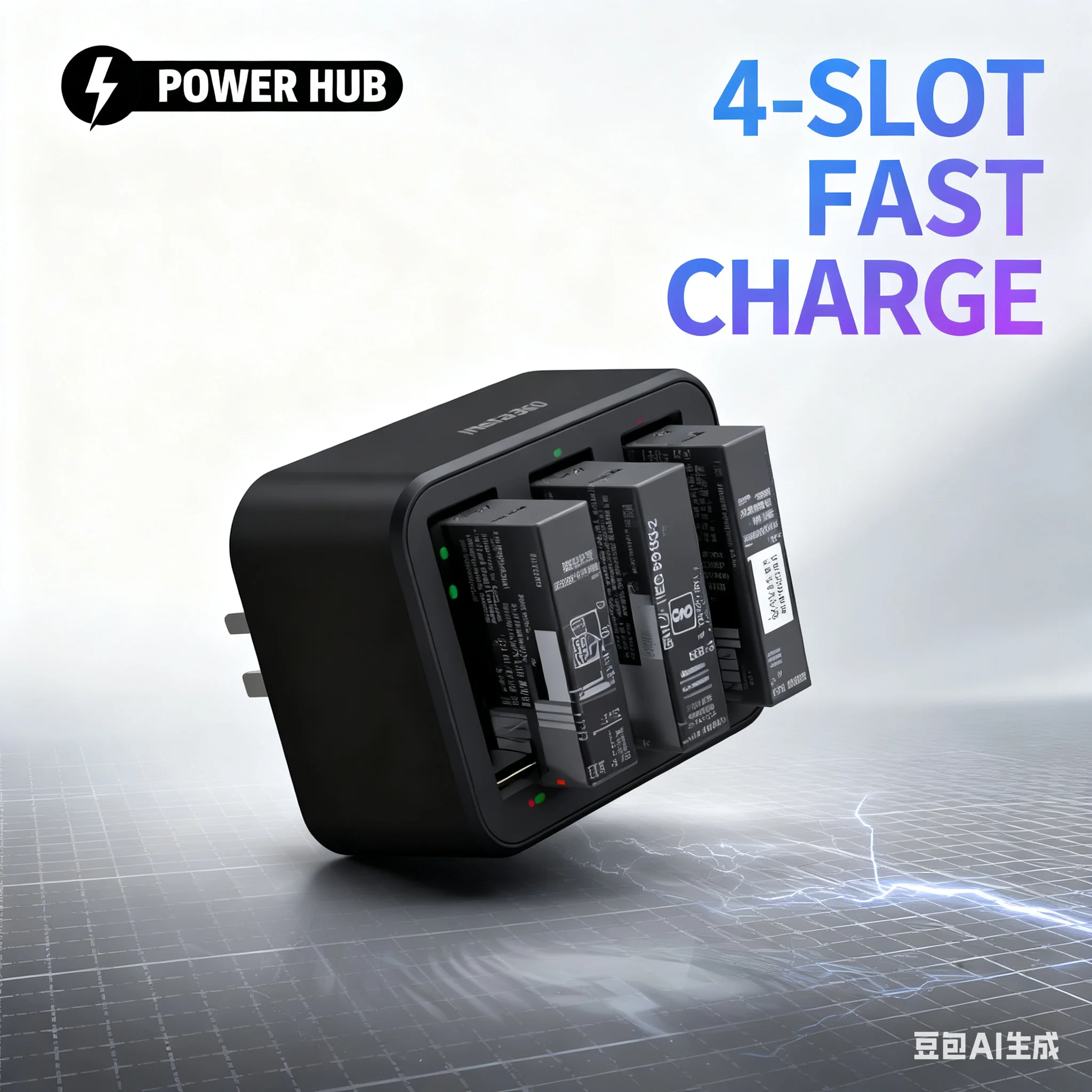 

Концентратор с тройной батареей для быстрой зарядки — для Insta360 Ace Pro 2/Pro/Ace, интеллектуальная защита