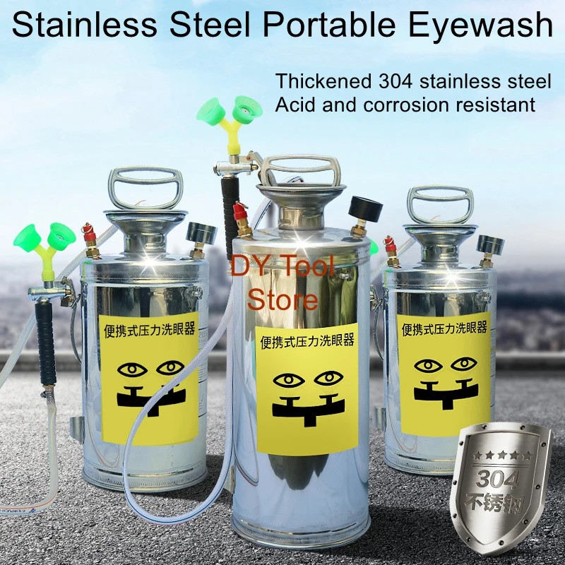 304 stainless steel portable eye wash Emergency portable eye wash for laboratories