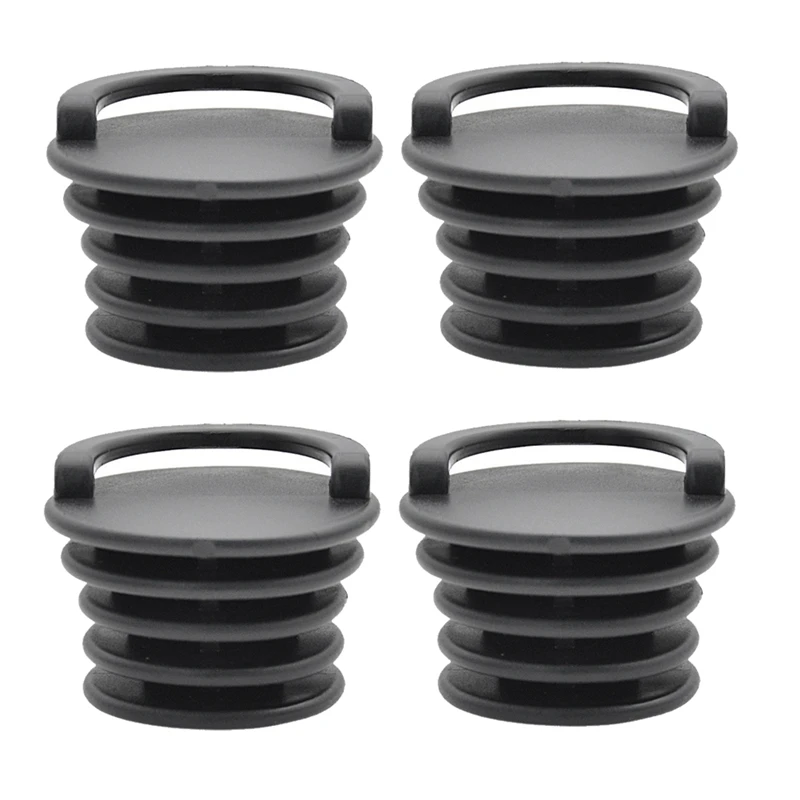 4 Pcs Scupper Plugs,Push-In Boat Drain Plugs With Ring Pull,Scupper Stopper,Hole Seal Boat Drain Plugs For Prevent Water