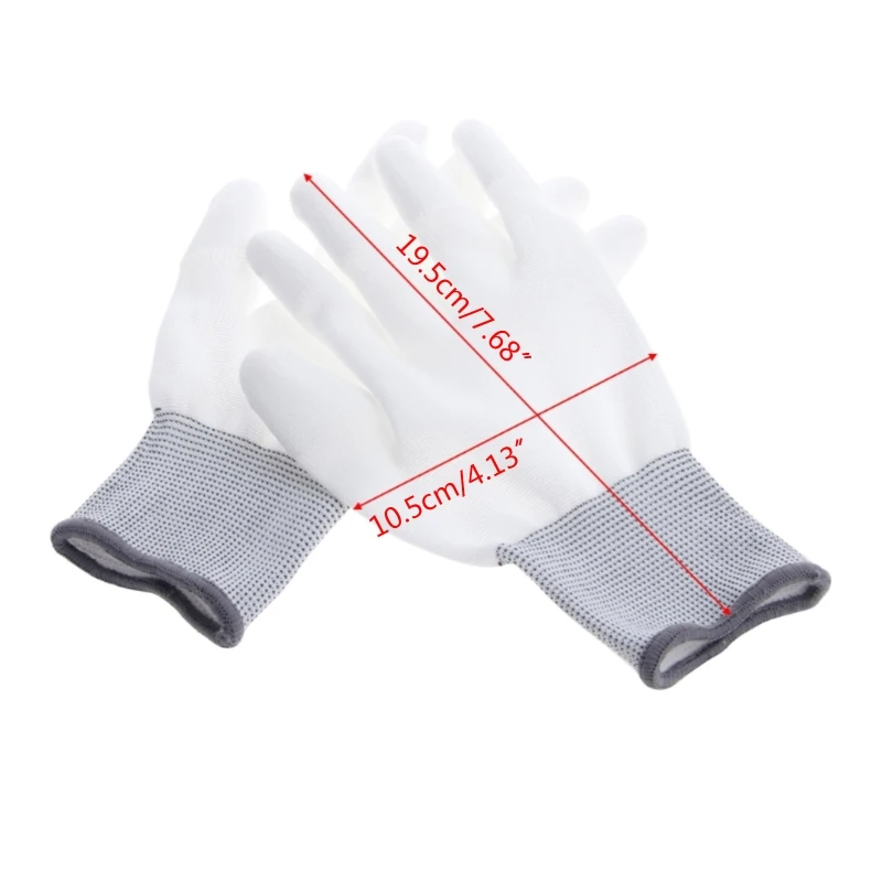 1Pair Anti Static Antiskid Glove PC Computer ESD Electronic Work Repair Gloves L4MD