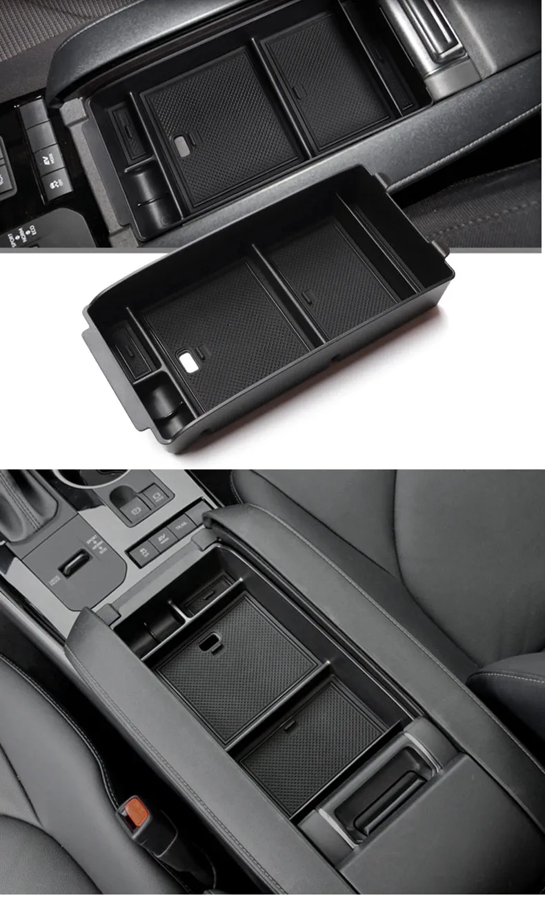 Für Toyota Highlander XU70 2020~2023 Hybrid Auto Mittelkonsole Armlehnen-Aufbewahrungsbox Kleinteile-Organizer Ablagefach Innenraum-Zubehör – Detail 9