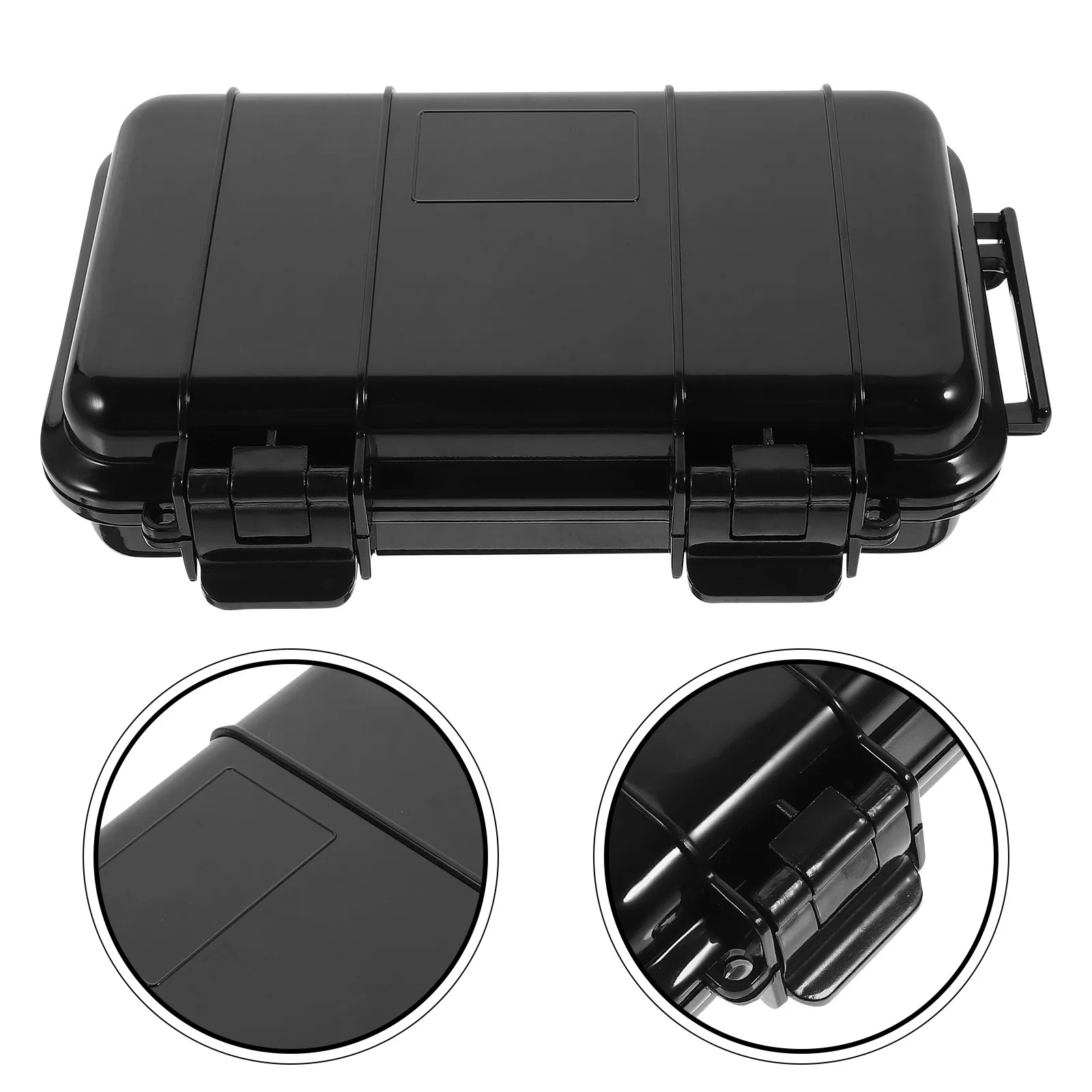 Outdoor ABS Waterproof Storage Box Shockproof Drop Resistant Compact Lightweight Camping Fishing Boating Biking