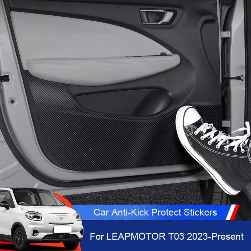 

Car B-Pillar Door Anti-Kick Protect Pad For LEAPMOTOR T03 2023-2026 Trunk Anti-Dirty Scratch Resistant Auto Interior Accessory