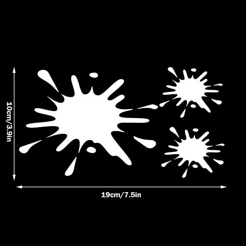 Reflective Car Stickers Stains Ink Stains Blot Personality Creative Funny Stickers Graffiti Style Motorcycle Sticker image 6