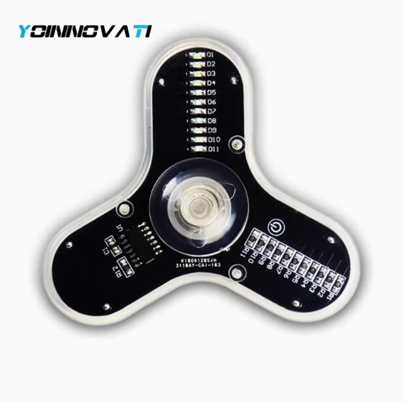 DIY Fidget Top Kit Fingertip Gyros With LED Light DIY Soldering Project Practice Solder Assembly DIY Electronic Kit