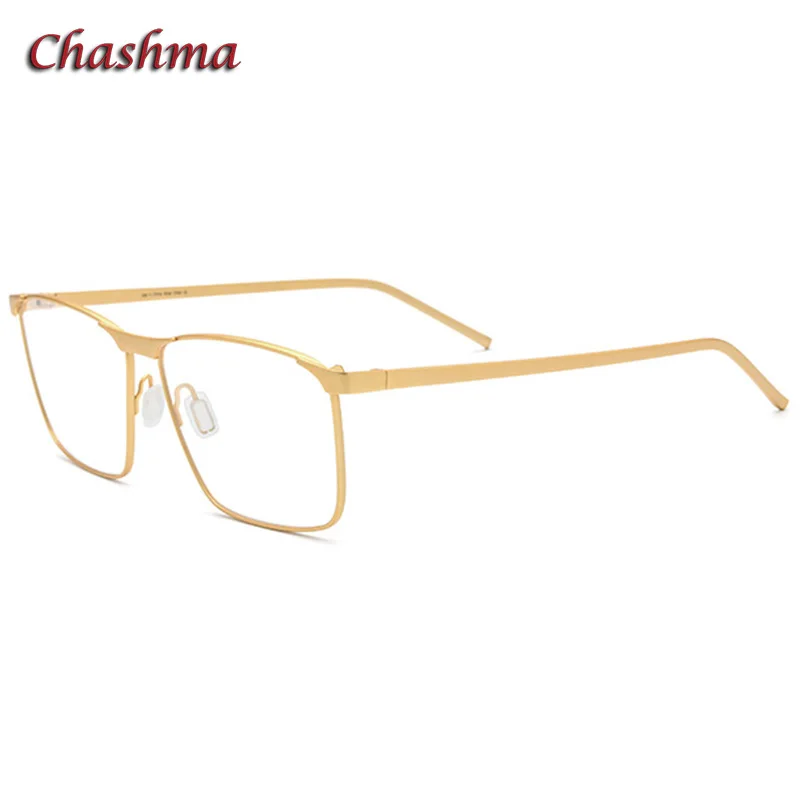 Chashma 57 mm Wide Optical Glasses Men Optics Frame Top Quality Pure Titanium Eyeglass for Prescription Lenses 10 G Ultra Light