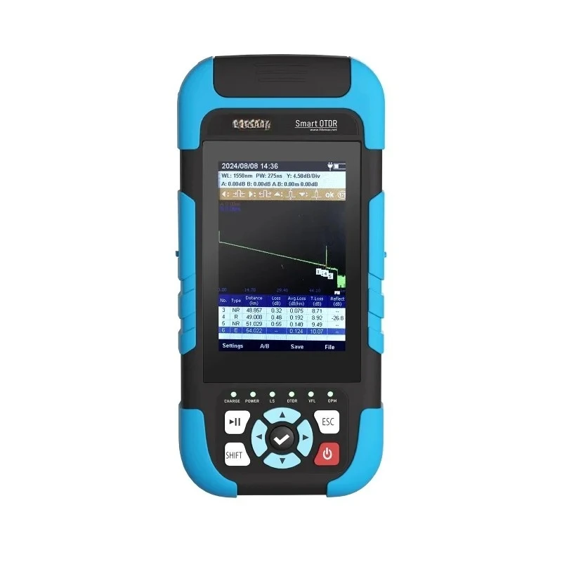 New 1310/1550nm 24/22dB Handheld 4in1 OTDR+VFL+OPM+OLS+RJ45+Event Map+Flashlight 3.5