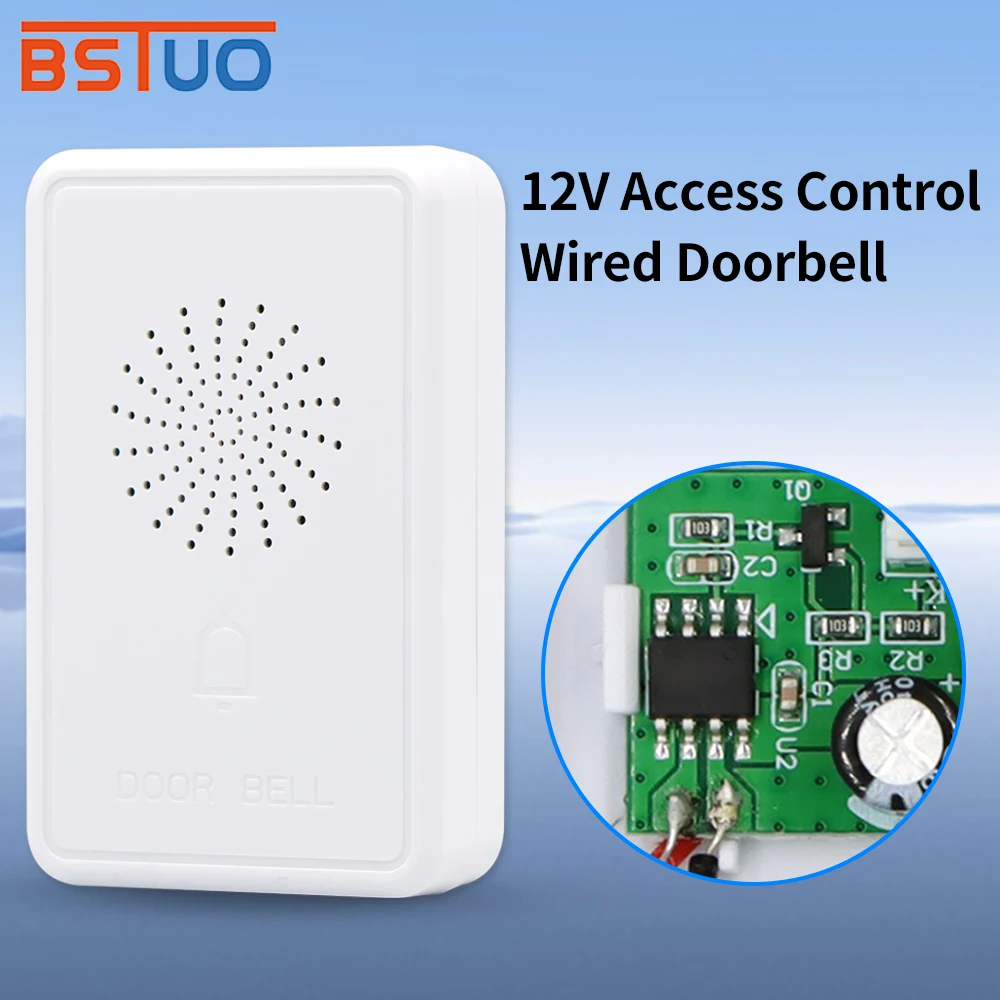 Access Control Wired Door Bell Ring Chime DC12V Vocal Wire Doorbell Welcome Door Bell Special For Security Access Control System