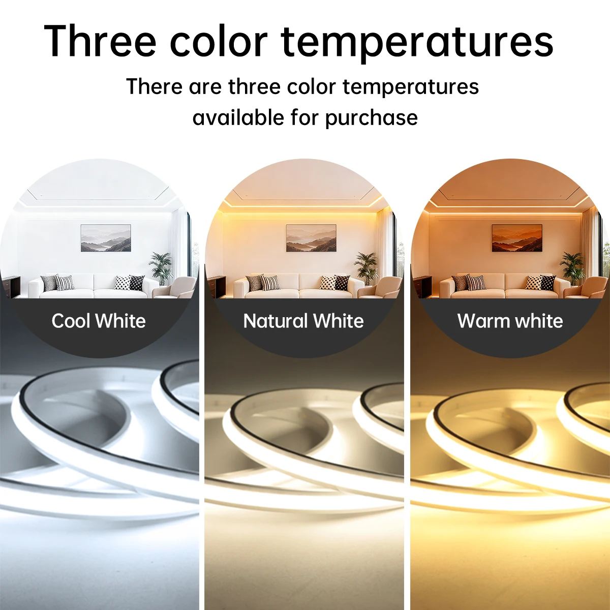 24 فولت واي فاي تويا الحياة الذكية APP التحكم يعتم مصباح ، عالية الجودة سيليكون LED قطاع 280 المصابيح/م أكثر إشراقا من شريط إضاءة النيون الآخر