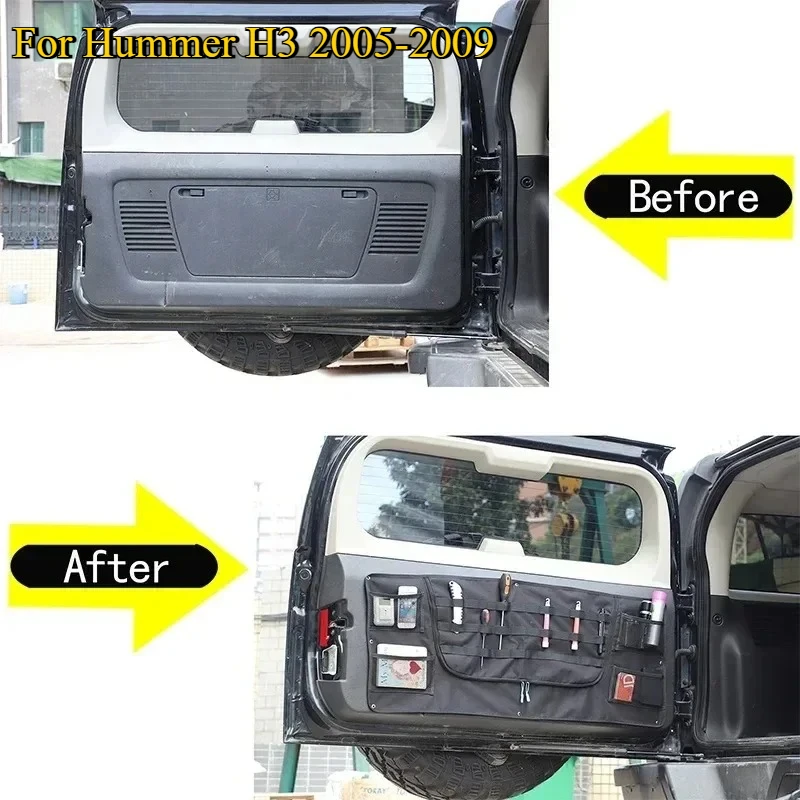 

Fit For Hummer H3 2005 2006 2007 2008 2009 Car Tailgate Luggage Storage Bag Tool Storage Bag Car Accessories