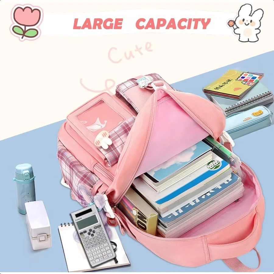Zaino per ragazzeZaino scolastico carino per ragazze Teeawaii Bookbag per elementare elementareViola