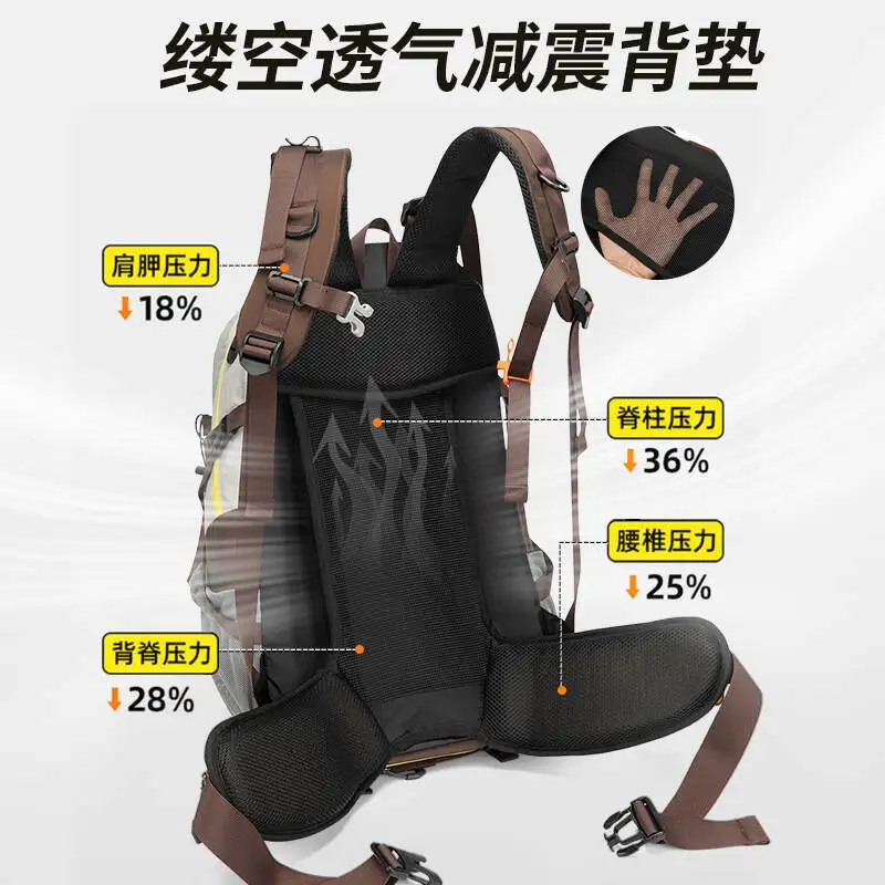 2026 New Arrival Two-Tone Unisex Hiking, Backpack Outdoor and Travel Bag—Versatile Lightweight and Extra-Large Capacity Backpack