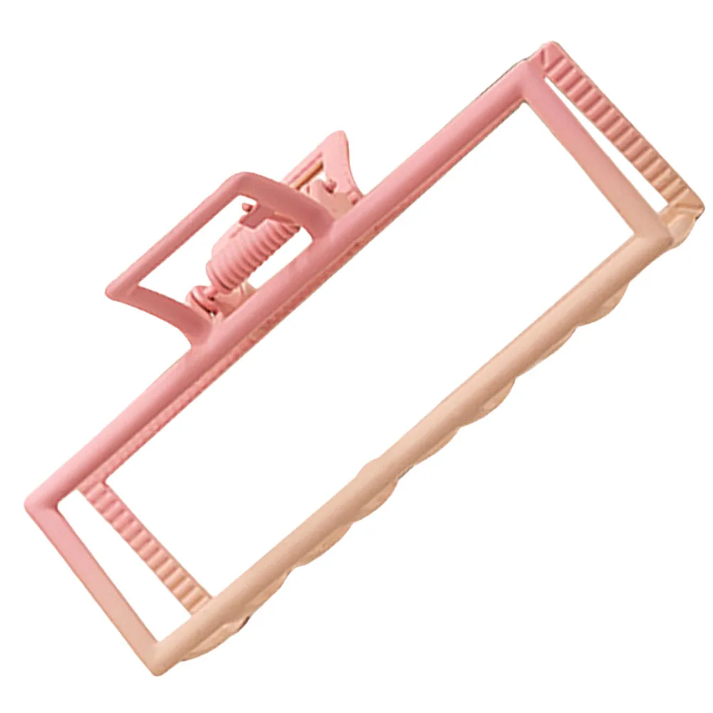 مشبك شعر وردي للنساء، مشبك مخلب معدني لطيف، إكسسوار شعر مريح وخفيف الوزن لتنظيف غسل الوجه والمكياج