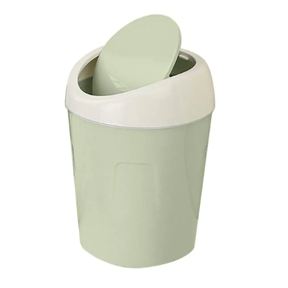 Mini Desktop Bin com tampa, lata de lixo, pequena lixeira, tubo, quarto, limpo, espaço de trabalho, caixa de armazenamento, Home Desk