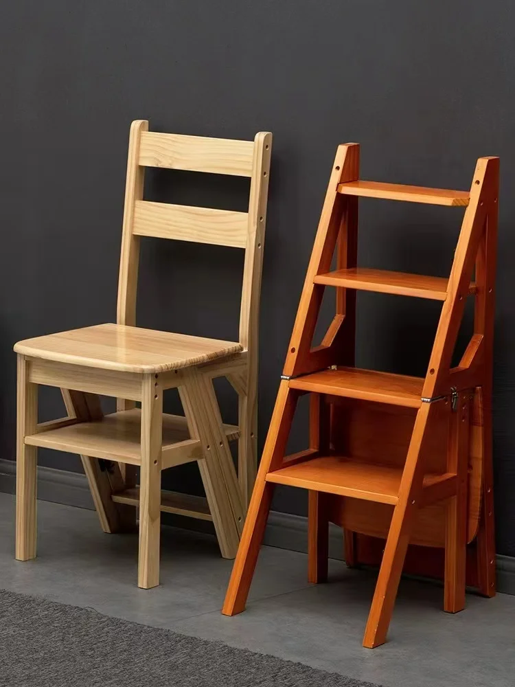 Ladders, Household Folding Ladder Chairs, Stools, Dual-purpose Ladder Chairs, Indoor Multi-functional Ladders, Dining Chairs