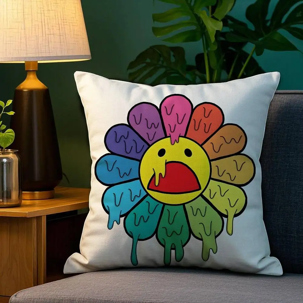 أغطية وسائد تاكاشي M-Murakami FLOWER: Let It Snow، Merry & Bright Room لتزيين المنزل