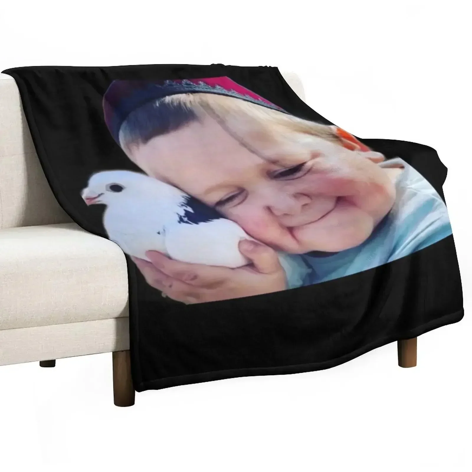 Hasbulla Christmas Throw Blanket Cute Plaid Moving Blankets