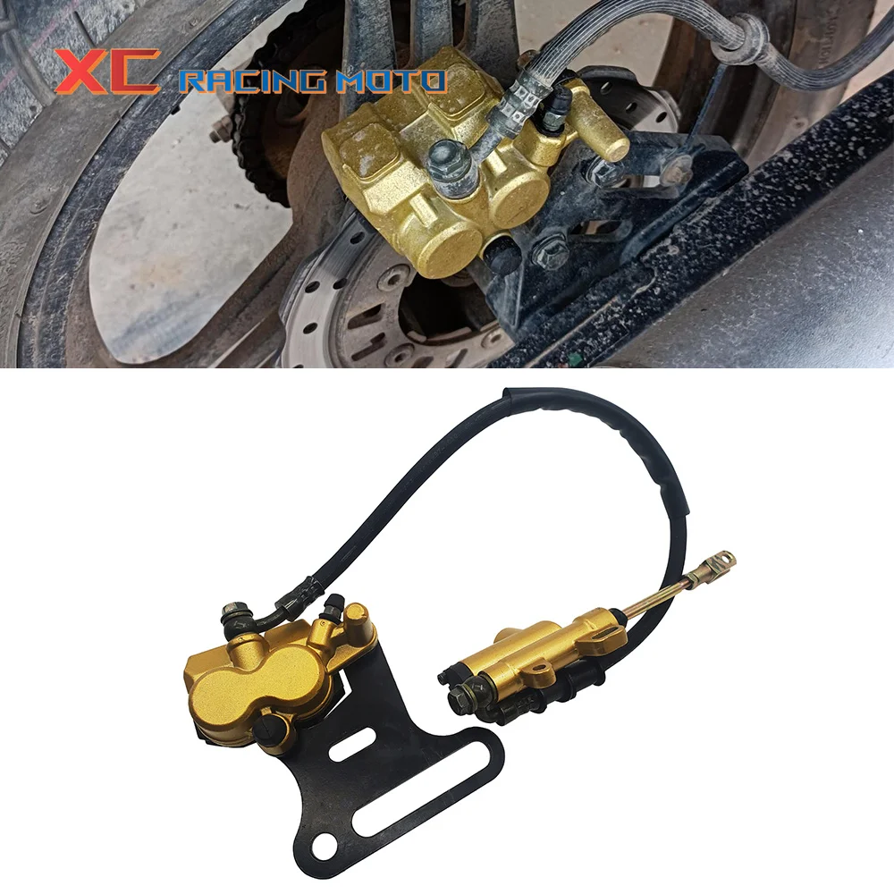 

Motorcycle Rear Disc Brake Assembly Brake Pump Brake Caliper For ATV Dirt Bike 70cc 90cc 110cc 125cc 150cc 200cc 250cc Universal