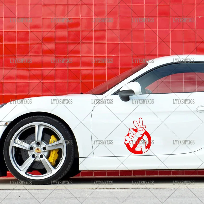 Self-Adhesive Custom Ghostbusters logo Car Stickers Waterproof Sunscreen Vinyl Decal PVC Wholesale Car Decoration