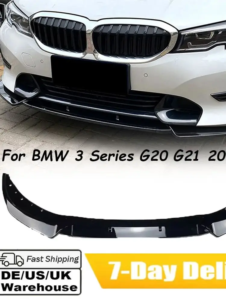 Stoßstange Lippe Für BMW 3er G20 G21 320i 325i 2019-2022 Auto Frontschürze Spoiler Lip Diffusor splitter Schutz Auto Body Kit Tuning