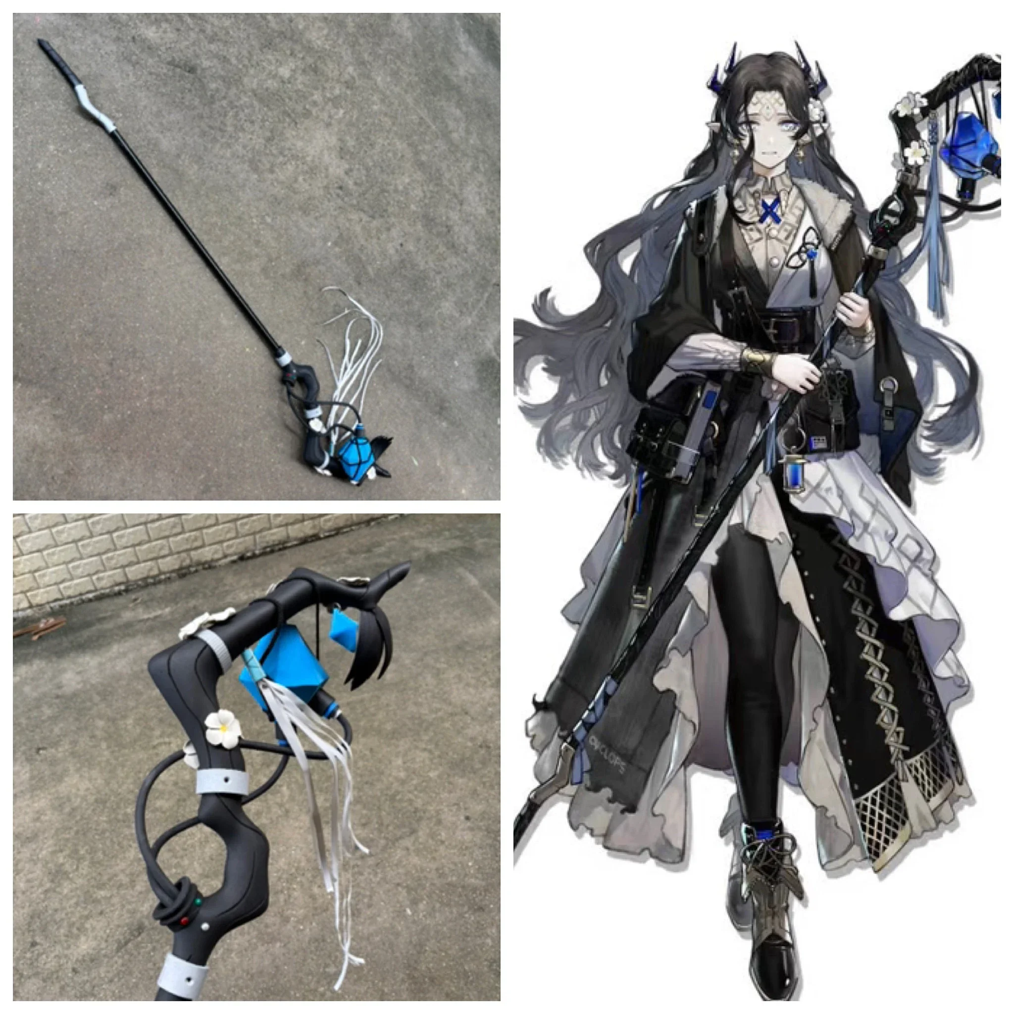 

Game Arknights Valarqvin Staff Cosplay Props for Christmas Halloween Party Event